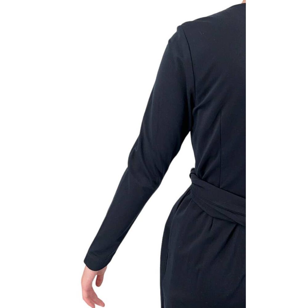 Toccin NY dress long sleeve waist sash minidress size Small S - Picture 4 of 5